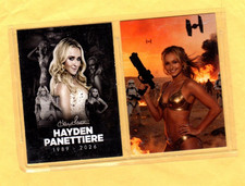 HAYDEN PANETTIERE CUSTOM NOVELTY TRADING CARD 2 CARDS picture
