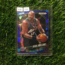 Karl Malone 2024-25 Panini Prizm Black #269 Blue Cracked Ice - 104/125 picture