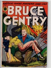 BRUCE GENTRY #2 (1948) RARE NICE CONDITION RIP IN 1 PAGE GGA GOLDEN AGE picture