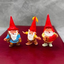 Vintage 1980s David The Gnome BRB PVC Figures Lot of 3 Mining Tools Collectible picture
