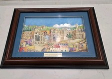 Framed Art 3D Judaica Judaism Friends of Zion Heritage Center Jerusalem City  picture