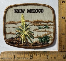 Vintage New Mexico Desert Soaping Yucca Plant Iron On Patch Travel Souvenir picture