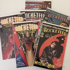 ROCKETEER Adventure Magazine 1 2 3, Pacific Presents 1 2, Special Edition 1 LOT picture