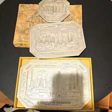 A Century of Progress 1934 Chicago Souvenir Metal Plaques & Printing Block picture