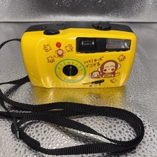 SANRIO Osaru no Monkichi Retro 35mm Film Camera Yellow Kawaii – For Parts picture