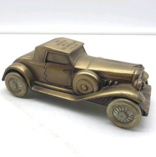 Vintage Banthrico Duesenberg Cast Metal Car Coin Bank 7
