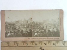 Lord Roberts Stereoview B. W. Kilburn 1900 Boer War Pretoria Curved Mount picture