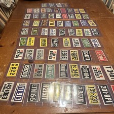 1953 Topps License Plate Cards Complete Set of 75 Trading Cards  picture