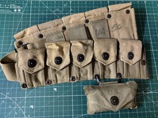 WW2 US Military Rare M1 Grand Ammunition Belt 1942  picture