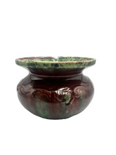 Antique Weller Pottery Spittoon Cuspidor Drip Glaze 7.5
