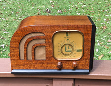 Unique All Star 1930s Wooden Tube Radio, Very Nice picture