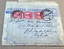 1951 Handwritten Letter Posted Envelope Johannesburg South Africa Philadelphia picture