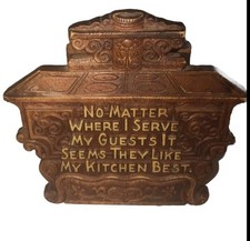 Cute Vintage Country Style Napkin Holder Multi No Matter Where I Serve My Guests picture