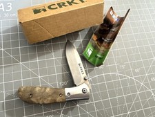 NIB CRKT M4-02W Carson Design Burl Wood Handle 3.25