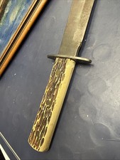vintage carbon steel 15 inch Bowie knife-no Sheath picture