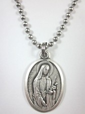 St Dorothy Medal Italy Pendant Necklace 24