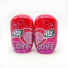 RARE Ltd Ed. Share your Love Pair TIC TAC CHERRY LOVE Flavor PRINTED Candy Mints picture
