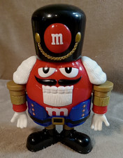 M&Ms Blue Nutcracker Candy Dispenser 2002 Limited Edition Holiday Collectible picture