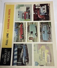 Original 1965 Chevrolet Truck  Gas & Diesel  65 Pickup 6 Page  Fold Open Broshur picture