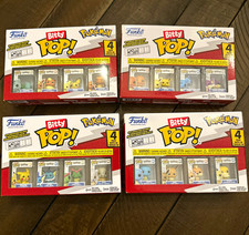Funko Bitty Pop Pokémon 4-Pack Mini Vinyl w/ Stackable Shelf COMPLETEPOKEMONSET picture