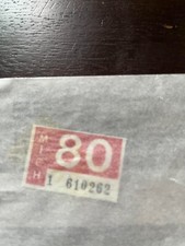1980 MICHIGAN Unused vtg License Plate STICKER Registration TAB picture