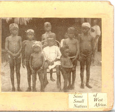 AFRICA, Some Small Natives Of West Africa--Stereoview A110 picture