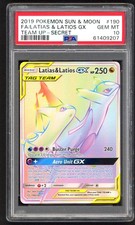 Pokemon Card PSA 10 Latias & Latios GX (Secret) 190/181 Sm-Team Up Holo picture