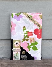 NOS Vintage Penney’s Fashion Manor Penn-Prest King Pillowcases 70s Floral Pair picture