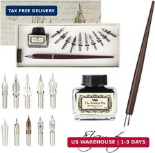 Calligraphy Set for Beginners Quill Pen and Ink Set Fancy Pens with Black picture
