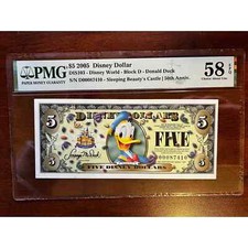2005 Disney Dollars $5 Donald Duck / Disneyland Resort D picture