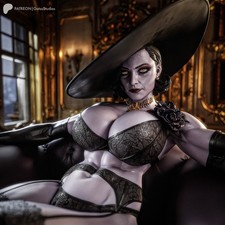 1:8 Lady Dimitrescu Resident Evil Fan Art UNPAINTED High Quality Garage Kit picture