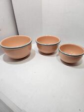 Studio Nova Peach Parfait 3 Mixing Bowls or Nesting Bowls 1992-1993 HN011 picture