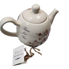 Vintage Lily Creek Time For Tea Cherry Blossom Teapot 6