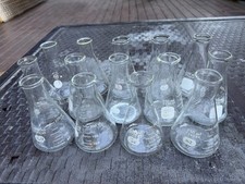 Vintage Chemistry Beakers, Flasks, and Tubes Lab Supplies lot, Pyrex and More picture