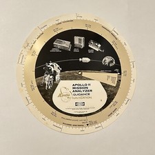 1969 NASA Raytheon Apollo 11 Mission Analyzer Guidance Navigation Rotating Chart picture