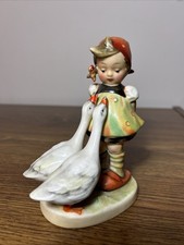 Vintage M.I. Hummel “Goose Girl” Figurine #47/0 TMK-Full Bee -Single Grass Blade picture