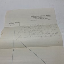 CIVIL WAR CHESTER SOUTH CAROLINA 56th NY SPECIAL ORDER HEADQUARTERS 1865 2d DIST picture