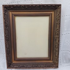 Antique Victorian wall Picture Frame gesso Fits 11