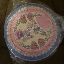 Loungefly Disney Minnie Mouse Mini Backpack Blue/Pink/Beige Floral Lace New picture