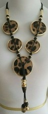 CHICO'S ANIMAL-PRINT Y-NECKLACE picture