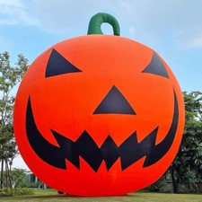 Giant 33Ft Lighted Premium Halloween Inflatable Pumpkin Decorations with Blower picture