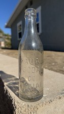 KAUAI SODA CO. KAUAI Crown Top Embossed Soda Mineral Water Bottle Kauai, Hawaii picture