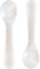Patelai Set of Caviar Spoons Mother Pearl with 9cm/3.54 Inch, White  picture