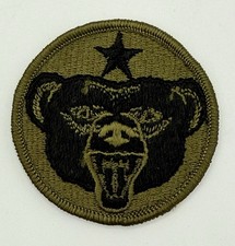 US Army Alaskan Defense Command ADC Alaska OD Green Black BDU Uniform Patch picture