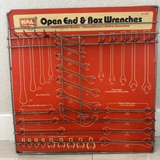 Vintage KAL Tools Hardware Store Display Open & Box Wrench Board 24 X 24 Storage picture