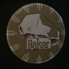(Howard) Baker clock   1 3/4” pinback button pin picture