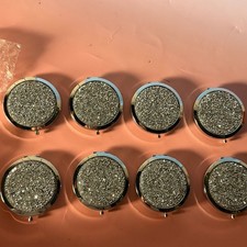 Set of 8 Rhinestone Pocket Compact Mirrors with Bible Verses Engraved picture