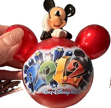 Disney Walt Disney World 2012 Mickey Mouse Plastic Holiday Ornament picture