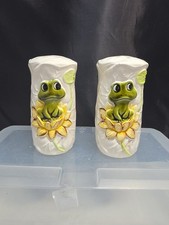 Vintage 1976 Sears Roebuck Neil the Frog Salt Pepper Shakers Japan picture