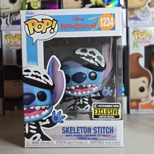 Funko Pop Disney Lilo & Stitch - Skeleton Stitch #1234 And Pop Protector  picture